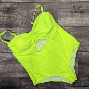 Firpearl Key Hole One Piece Swimsuit Size 4XL